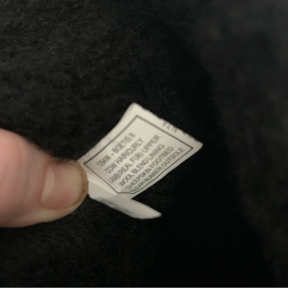 Bearpaw Boetis II Black Real Fur Winter Boots Women’s 7 New In Box - Picture 8 of 14